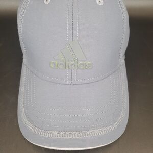 Adidas Gray Baseball Cap Mens Adjustable Performance Hat Athletic